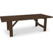 Esmond 97.99 X 42.01 inch Brown Outdoor Dining Table